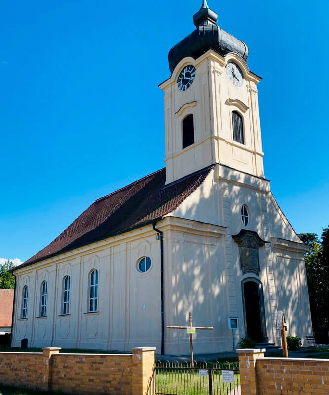 SK-Malerwerkstatt - Fassadenanstriche, Denkmalschutz Kirche Reckahn