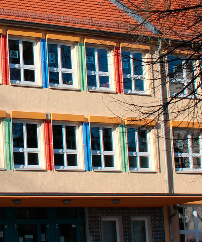 SK-Malerwerkstatt - Fassadenanstriche, Denkmalschutz in Brandenburg an der Havel - Luckenberger Schule in Brandenburg an der Havel